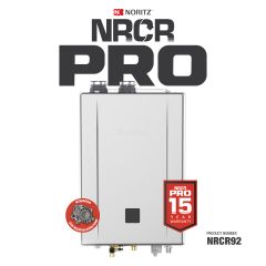 Noritz 165K BTU 9.2 gpm 0.98 UEF Tankless Water Heater w/ Recirculation Pump | NRCR-92DV