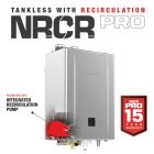 Noritz 165K BTU 9.2 gpm 0.98 UEF Tankless Water Heater w/ Recirculation Pump | NRCR-92DV