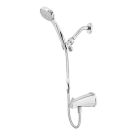 Evolve ShowerStart Express Tub & 1.5 gpm Multi-Function Hand Showerhead System w/ TSV (for inwall diverter) | EV3746-CP150-SB